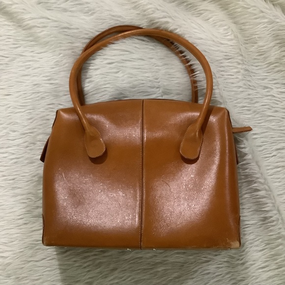 Tods brown large leather shoulder purse - Picture 11 of 16